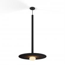 Koncept Inc CMP-S1-S-36-MTB+ACCL20+GLB - Combi Pendant 36" Single Unit Matte Black with Matte Black Canopy