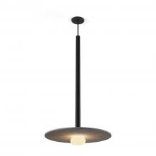 Koncept Inc CMP-S1-S-36-MTB+ALTM20+GLB - Combi Pendant 36" Single Unit Matte Black with Matte Black Canopy