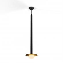 Koncept Inc CMP-S1-S-36-MTB+MBRS9+GLB - Combi Pendant 36" Single Unit Matte Black with Matte Black Canopy