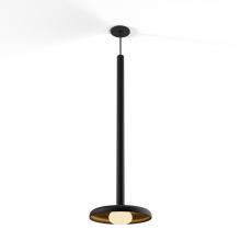 Koncept Inc CMP-S1-S-36-MTB+SMBB12+GLB - Combi Pendant 36" Single Unit Matte Black with Matte Black Canopy