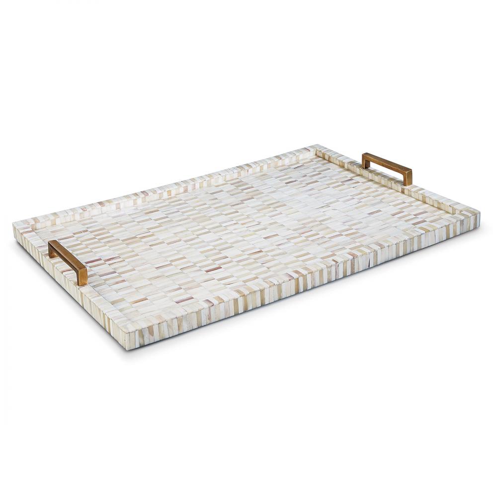 Regina Andrew Multi-Tone Bone and Brass Tray