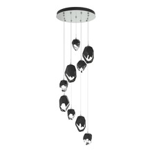 Hubbardton Forge 131142-SKT-LONG-82-BP0756 - Chrysalis 9-Light Mixed Crystal Pendant