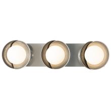 Hubbardton Forge 201378-SKT-85-85-GG0711 - Brooklyn 3-Light Straight Double Shade Bath Sconce