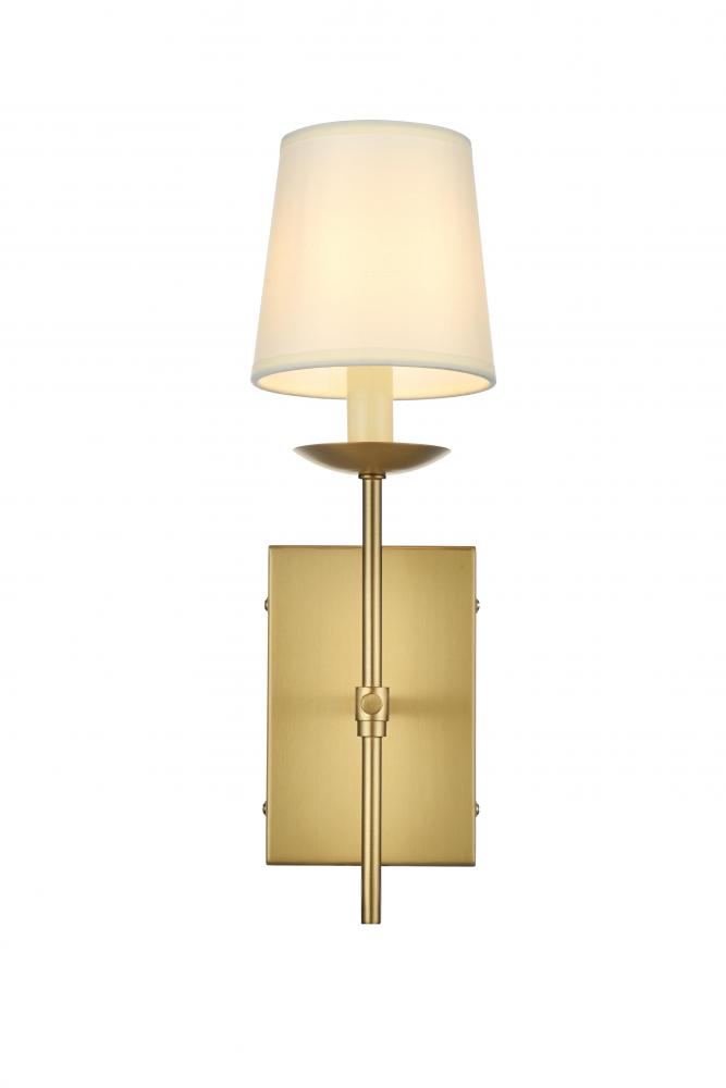 Eclipse 4.5 inch Wall Sconce in Satin Gold