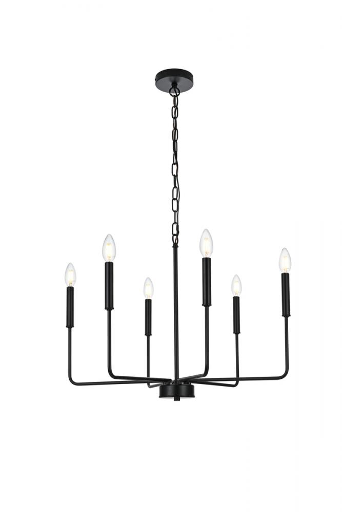 Willa 26 Inch Pendant Light in Black