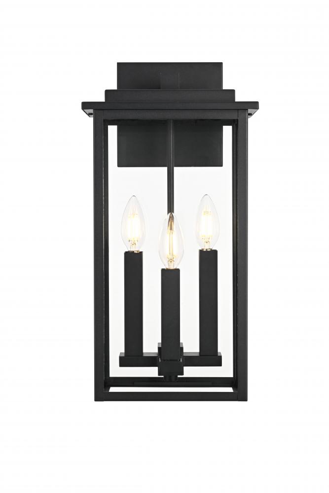 Kaysen 9 inch Outdoor Wall Sconce in Black