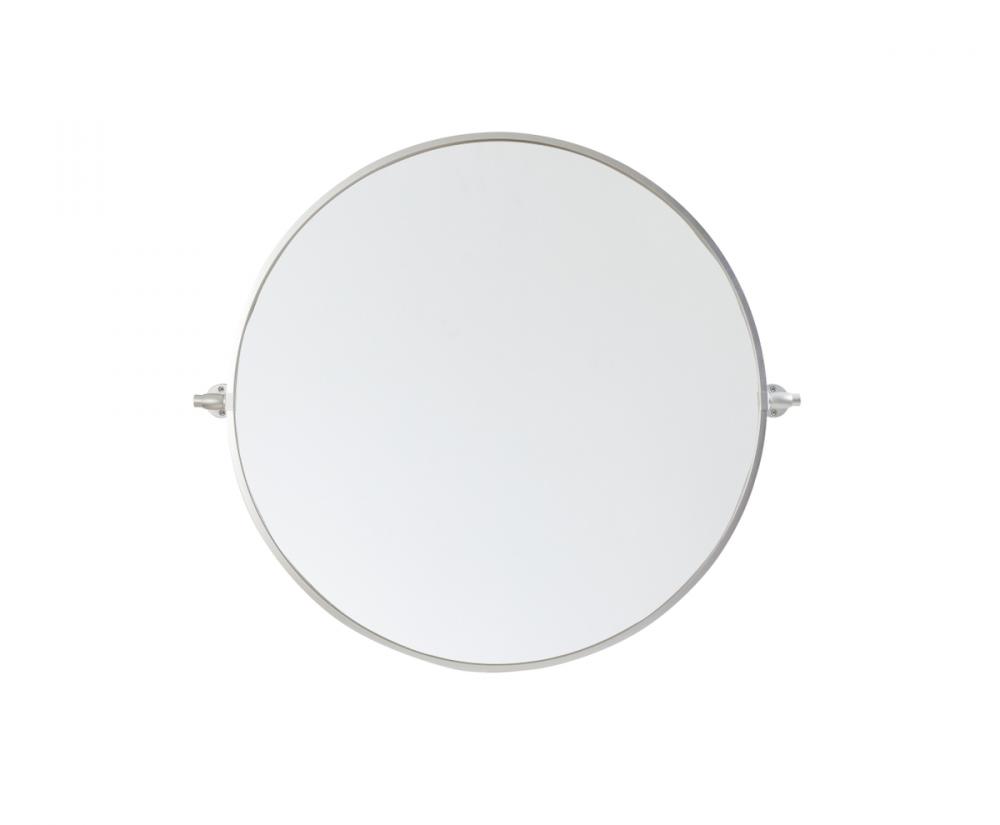 Round pivot mirror 30 inch in gold