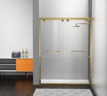 Elegant SD303-6076BGD - Semi-frameless shower door 60 x 76 Brushed Gold