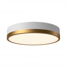 Alora Lighting FM554211AGWH-5CCT - Adelaide 11-in Aged Gold/White LED Flush Mount