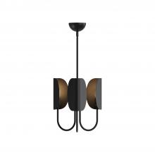 Alora Lighting CH450715MB - Seno 15-in Matte Black 3 Lights Chandeliers