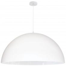 Dainolite OFE-311P-MW - 1 Light Incandescent Large Dome Pendant, Matte White