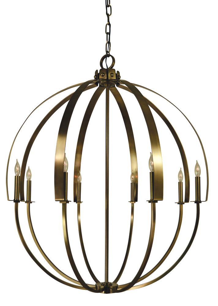 8-Light Brushed Nickel Luna Chandelier