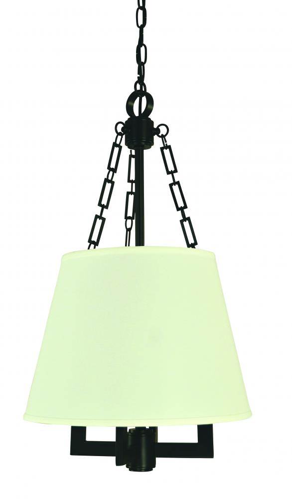 4-Light Matte Black Bistro Mini Chandelier