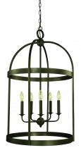 Framburg 5645 IRON - 5-Light Iron Heidelberg Foyer Chandelier