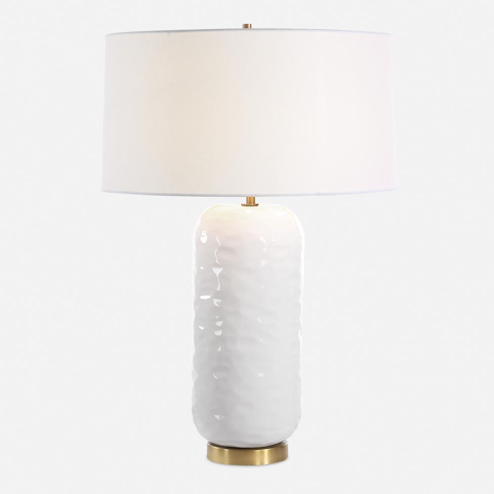 Uttermost Iona White Glaze Table Lamp