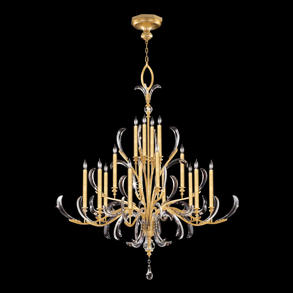 Beveled Arcs 58"W Round Chandelier